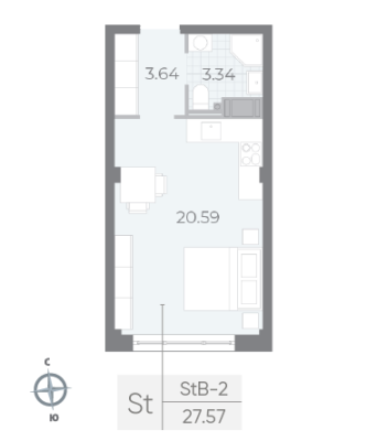 Квартира в ЖК NEVA RESIDENCE