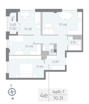 Квартира в ЖК NEVA RESIDENCE