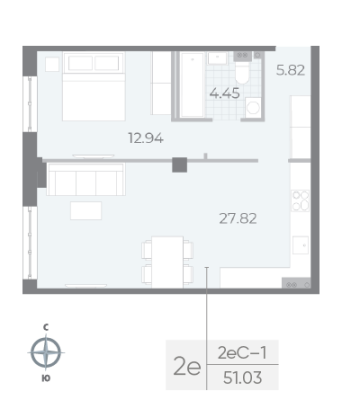 Квартира в ЖК NEVA RESIDENCE