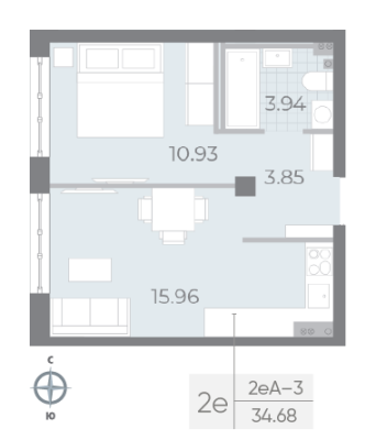 Квартира в ЖК NEVA RESIDENCE
