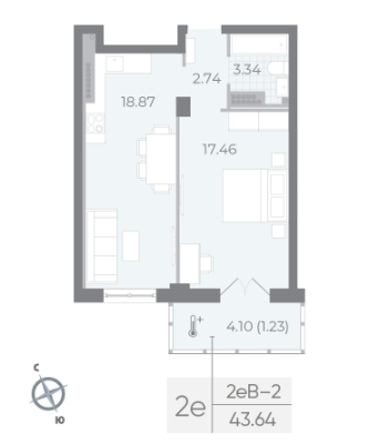Квартира в ЖК NEVA RESIDENCE