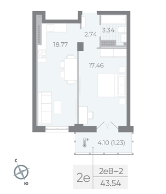 Квартира в ЖК NEVA RESIDENCE