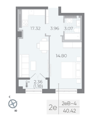 Квартира в ЖК NEVA RESIDENCE
