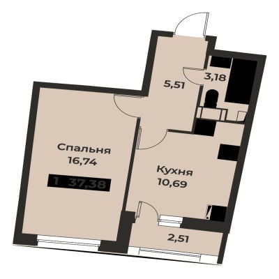 Квартира в ЖК Авиатор