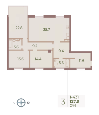 Квартира в ЖК Neva Haus
