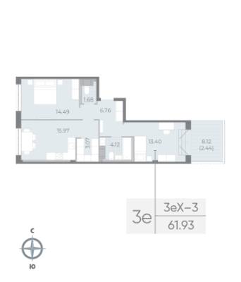 Квартира в ЖК NEVA RESIDENCE
