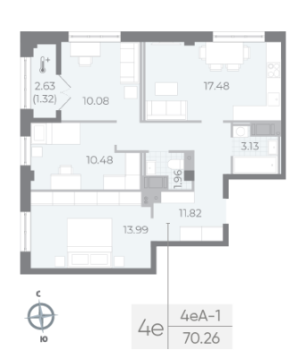 Квартира в ЖК NEVA RESIDENCE