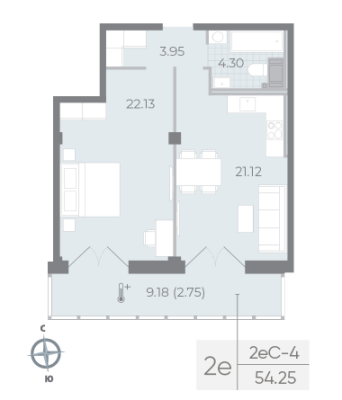 Квартира в ЖК NEVA RESIDENCE