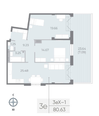 Квартира в ЖК NEVA RESIDENCE