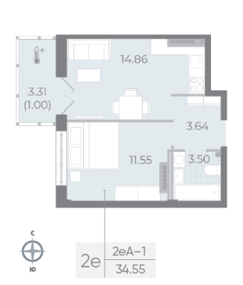 Квартира в ЖК NEVA RESIDENCE