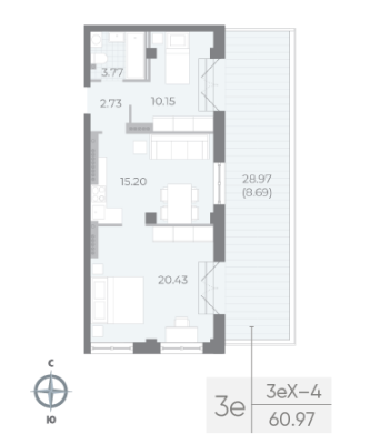 Квартира в ЖК NEVA RESIDENCE