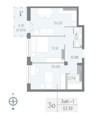 Квартира в ЖК NEVA RESIDENCE