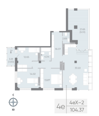 Квартира в ЖК NEVA RESIDENCE