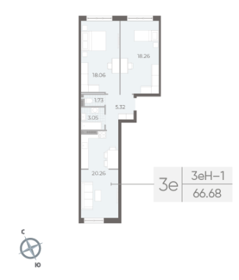 Квартира в ЖК NEVA RESIDENCE