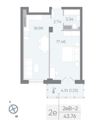 Квартира в ЖК NEVA RESIDENCE