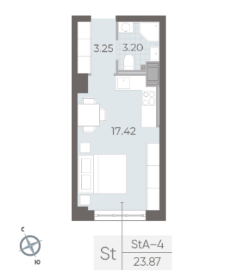 Квартира в ЖК NEVA RESIDENCE