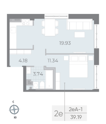 Квартира в ЖК NEVA RESIDENCE