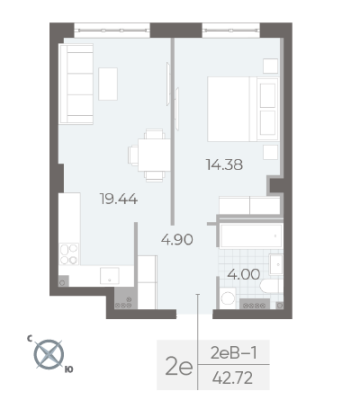 Квартира в ЖК NEVA RESIDENCE