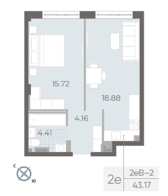 Квартира в ЖК NEVA RESIDENCE