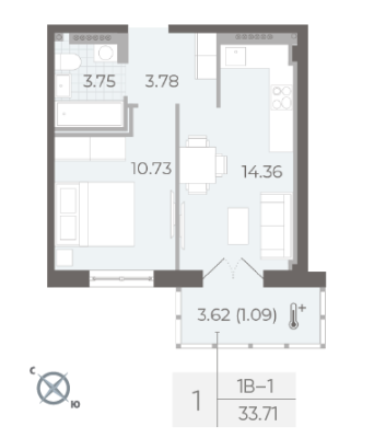 Квартира в ЖК NEVA RESIDENCE