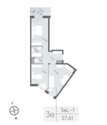 Квартира в ЖК NEVA RESIDENCE