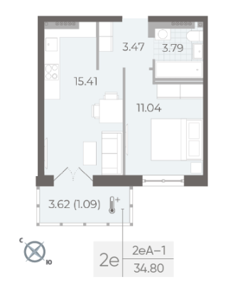 Квартира в ЖК NEVA RESIDENCE