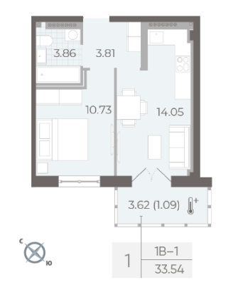 Квартира в ЖК NEVA RESIDENCE