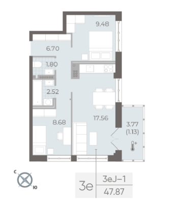 Квартира в ЖК NEVA RESIDENCE