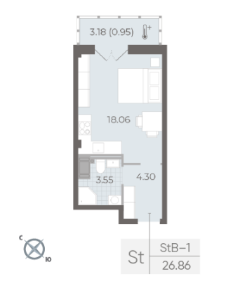 Квартира в ЖК NEVA RESIDENCE