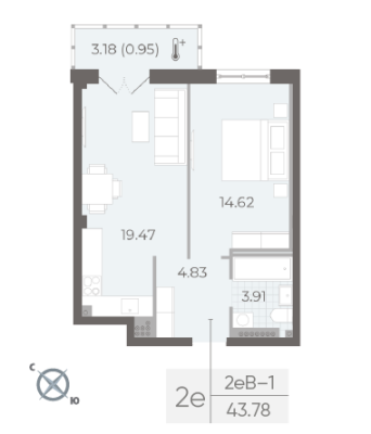 Квартира в ЖК NEVA RESIDENCE