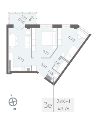 Квартира в ЖК NEVA RESIDENCE