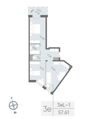 Квартира в ЖК NEVA RESIDENCE