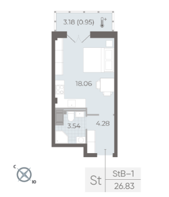 Квартира в ЖК NEVA RESIDENCE