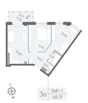 Квартира в ЖК NEVA RESIDENCE