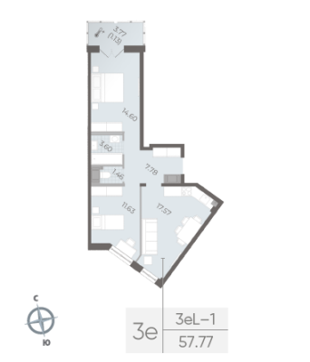 Квартира в ЖК NEVA RESIDENCE