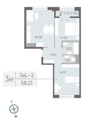 Квартира в ЖК NEVA RESIDENCE
