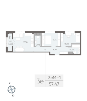 Квартира в ЖК NEVA RESIDENCE