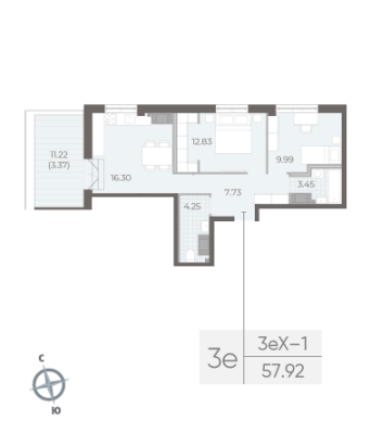 Квартира в ЖК NEVA RESIDENCE