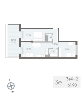 Квартира в ЖК NEVA RESIDENCE