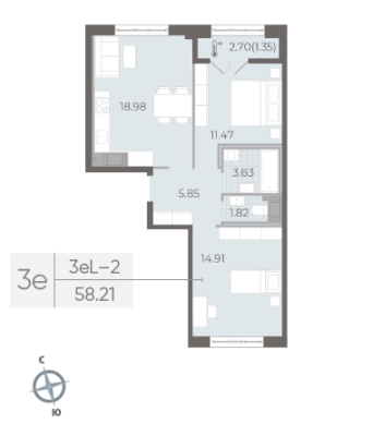 Квартира в ЖК NEVA RESIDENCE