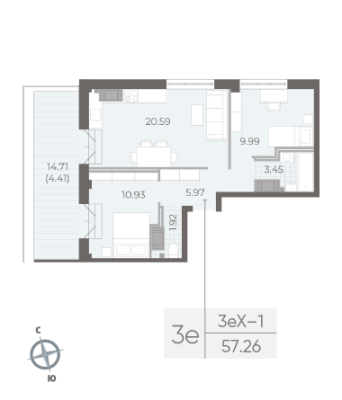 Квартира в ЖК NEVA RESIDENCE