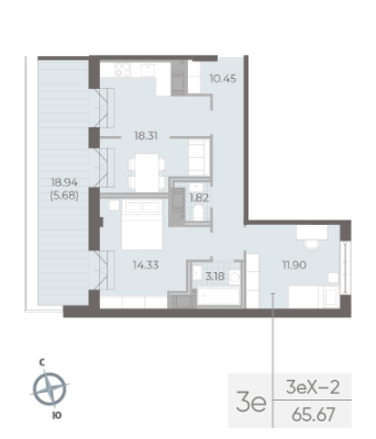 Квартира в ЖК NEVA RESIDENCE