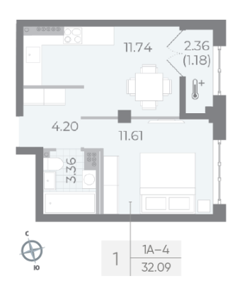 Квартира в ЖК NEVA RESIDENCE