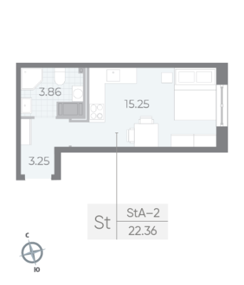 Квартира в ЖК NEVA RESIDENCE