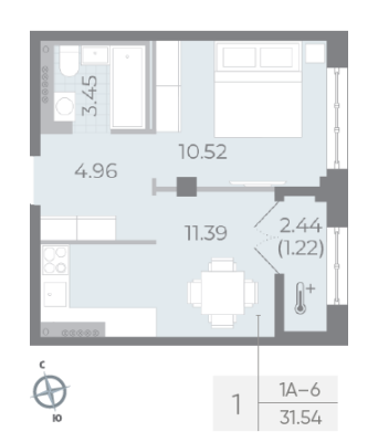 Квартира в ЖК NEVA RESIDENCE