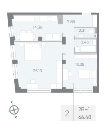 Квартира в ЖК NEVA RESIDENCE