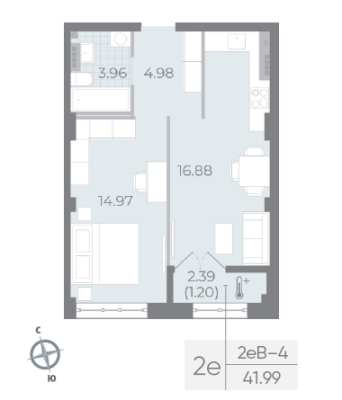 Квартира в ЖК NEVA RESIDENCE