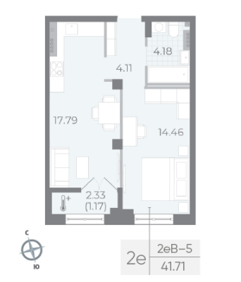 Квартира в ЖК NEVA RESIDENCE