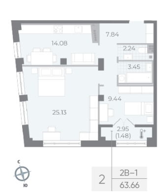 Квартира в ЖК NEVA RESIDENCE