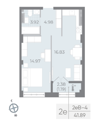 Квартира в ЖК NEVA RESIDENCE